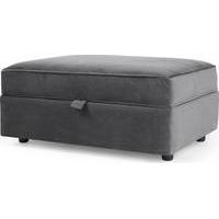 Wolseley Storage Ottoman, Pewter Grey Velvet