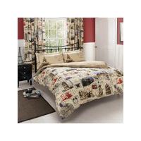 World Post Double Duvet Cover and Pillowcase Set