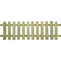 wood picket fence 200 x 60 cm