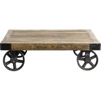 Wooden Coffee Table on Wheels