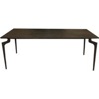 Wooden Large Dining Table with Metal Legs