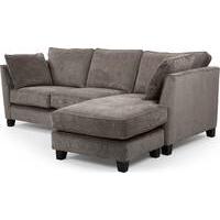 Wolseley Large Corner Sofa, Mid Grey Corduroy