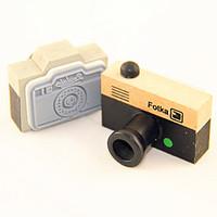 wood camera pattern stamp