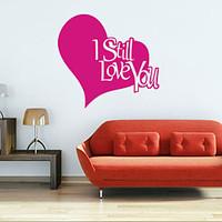 Words Quotes Wall Decals Romance / Shapes Wall Stickers Plane Wall Stickers, vinyl 4346cm
