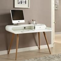 Worcester Wooden Laptop Desk In White Ash With 1 Drawer