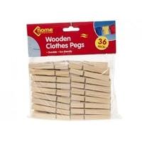 Wooden Clothes Pegs 36 Pack