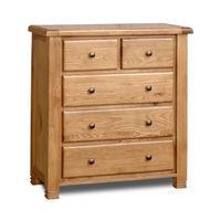 Woodstock 3 plus 2 Drawer Chest Oak