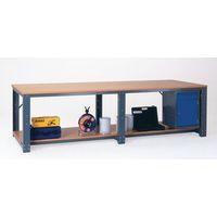 workbench 3000x700 mdf starter bench with lower shelf