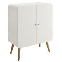 Worcester Office Storage Cabinet In White Ash With 2 Doors