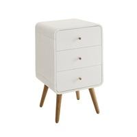 Worcester Wooden Office Pedestal In White Ash With 3 Drawer