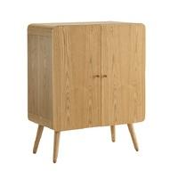 Worcester Office Storage Cabinet In Natural Ash With 2 Doors