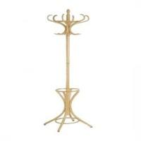 Wooden Coat Stand With Rotating Top In Natural