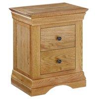 Worthing Solid Oak 2 Drawer Bedside