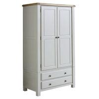 Woodstock 2 Door 2 Drawer Wardrobe Grey and Oak