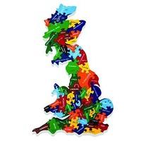 Wooden Map of Britain Jigsaw Puzzle Handmade in Ireland