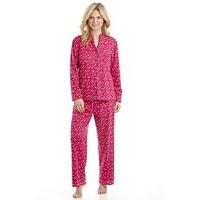 Womens/Laides Nightwear Snow Bubbles Long Sleeve Button Front Pyjama Suit, Pi...