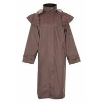 womens long riding coat ladies waterproof full length jacket 10 brown