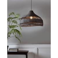 Woven Rattan Shade - Grey