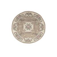 Wool Circle Traditional Rug Beige Imperial 120C