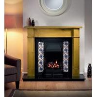 Worcester Wooden Fireplace Package With Sovereign Cast Iron Tiled Fire Insert