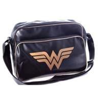 Wonder Woman Classic Logo Messenger Bag (Black)