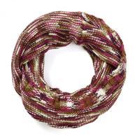 womens wensleydale snood dark rioja red