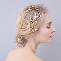 Women\'s Rhinestone Alloy Headpiece-Wedding Special Occasion Barrette Hair Clip 1 Piece