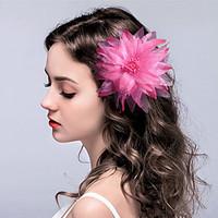 Women\'s Fabric Headpiece-Wedding / Special Occasion Birdal Flowers / Hair Clip 1 Piece