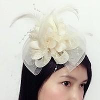 Women\'s Feather Tulle Net Headpiece-Wedding Special Occasion Fascinators 1 Piece