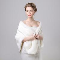 Women\'s Wrap Shawls Faux Fur / Imitation Cashmere Wedding / Party/Evening Pattern