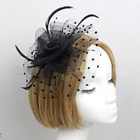 Women Feather/Net Bride Flowers With Wedding/Party Headpiece(More Colors)