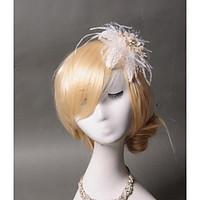 Women\'s Lace Feather Headpiece-Wedding Special Occasion Casual Hair Clip 1 Piece