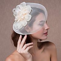Women\'s Lace / Feather / Tulle Headpiece-Wedding / Special Occasion Fascinators Hair Jewelry 1 Piece