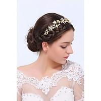 womens gold alloy headpiece wedding special occasion casual headbands  ...