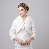 Women\'s Wrap Shrugs Faux Fur / Imitation Cashmere Wedding / Party/Evening Pattern