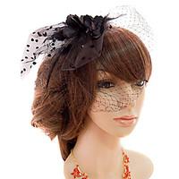 womens tulle headpiece wedding special occasion casual outdoor fascina ...