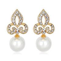 womens stud earrings euramerican fashion rhinestones opal alloy jewelr ...