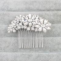 womens crystal headpiece wedding special occasion hair combs 1 piece