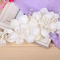 women imitation pearl flowers with wedding headpiece