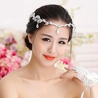 womens rhinestone alloy headpiece wedding tiaras hats head chain