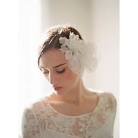 womens tulle alloy polyester organza headpiece wedding special occasio ...