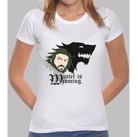 woman t-shirt - winter is coming