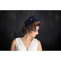 womens feather net headpiece special occasion fascinators 1 piece