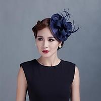 Women Wedding Party Sinamay Feather Fascinators