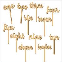 Wood Wedding Decorations-12Piece/Set Non-personalized