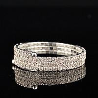 womens persona beads collection bracelet silver rhinestone