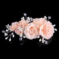 womens tulle fabric headpiece wedding special occasion casual hair cli ...