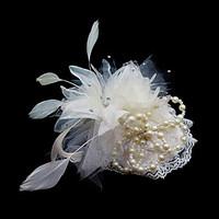 Women\'s Satin Feather Headpiece-Wedding Special Occasion Fascinators Flowers
