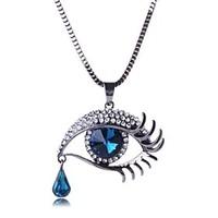 Women\'s Fashion Rhinestone Eye Necklace(More Colors)