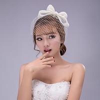 Women\'s Lace Bowknot Headpiece Birdcage Veils (Assorted Color)